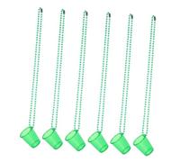 TOYANDONA 6 collares de plástico reutilizables con cadena de cuentas verdes para el día de San Patricio, Navidad y despedida de soltero, vasos de fiesta para adultos