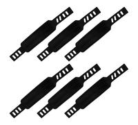 TOYANDONA 6 Correas Ajustables para Pedales de Bicicleta Estática Accesorios de Fitness Resistentes de Material PP Paquete de 6 Unidades Negras Ideales para Entrenamiento en Casa y