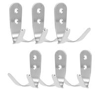 TOYANDONA 6 Ganchos Metálicos de Acero Inoxidable 20Mm para Colgar Bolsos y Ropa Perchas Resistentes para Piscina y Mochilas Set de 6 Unidades Ideales para Uso Escolar y Doméstico