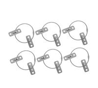 TOYANDONA 6 Juegos Kit de Fijación Antivuelco para Muebles de Correas de Seguridad Inoxidable para Protección Infantil Anclajes Resistentes Terremotos para Armarios y Vestidores