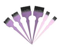 TOYANDONA 6 Peines Aplicadores de Tinte Cabello en Colores Rosa y Morado, Kit Profesional para Peluquería y Barbería, Cepillos para Teñir el Cabello, Prácticos y Portátiles para Uso