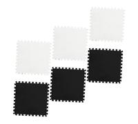 TOYANDONA 6 Piezas Alfombra Puzzle de Espuma para Bebés y Cojín Antideslizante para Suelo Protección para Gateo Sala y Habitación y Negro con Borde Incluido