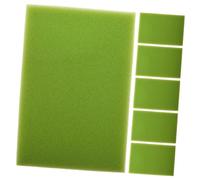 TOYANDONA 6 Piezas Almohadillas Filtro Esponja para Acuario Esponja Gruesa Reutilizable para Tanque de Peces y Estanque Media Filtrante Biológica Compatible con Agua Dulce y Corte para