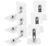 TOYANDONA 6 Piezas Anclajes Para Muebles De Seguridad Para Bebés Gancho Vestidor Cajón De Los Ataduras Prueba De Gabinete Para Bebés Patrulla Esquina Pegatina Muro Acrílico Transparent