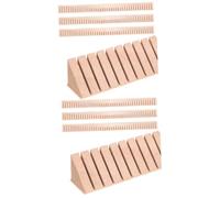TOYANDONA 6 Piezas bucle de guitarra decoración amaderada soporte para hamacas guitarras partes de guitarra tiras de guitarra de color del arco iris de madera Tira de refuerzo Componente