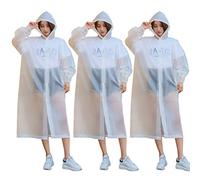 TOYANDONA 6 Piezas Capucha Impermeable Portátil Mono de Emergencia Bata de Protección Desechable Poncho de Lluvia para Adultos para Acampar Deportes Al Aire Libre