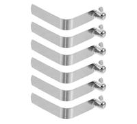 TOYANDONA 6 Piezas Clip de Resorte Botón Pulsador para Kayak y Postes de Tienda, Acero Manganeso Resistente Corrosión Agarre Ergonómico para Condiciones Ventosas