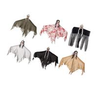 TOYANDONA 6 Piezas Colgante de Esqueleto para Halloween Diseño Aterrador, Fácil de Instalar y Compacto, Adecuado para Casa Embrujada o Escape Room Color Aleatorio