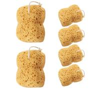 TOYANDONA 6 Piezas Esponja de Baño Ergonómica de Estructura Natural de Panal, Espuma Abundante y Secado Rápido, Adecuado para Ducha y Gimnasio, Piel Delicada