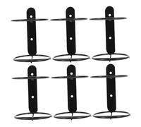 TOYANDONA 6 Piezas Estante Metálico para Vino de Pared Soporte Colgante Resistente para Botellas Diseño Sofisticado Organizador Versátil para Cocina y Bar