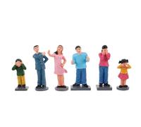 TOYANDONA 6 Piezas Figuras de Resina de Conflicto Familiar para Decoración de Sala y Estantería, Ligeras y Resistentes al Desgaste, Escenas Emocionales Realistas y Significado Único