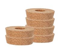 TOYANDONA 6 Piezas Jarrón con Agujeros Tapas para Maceteros Hidropónicos Tapas De Jarrones Hidropónicos Corcho Brown
