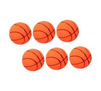 TOYANDONA 6 Piezas Juguetes Interactivos para Cachorros con Chirriante Balones de Vinilo Resistentes para Morder Pelota de Baloncesto para Perros Pequeños para Entrenamiento y Diversión