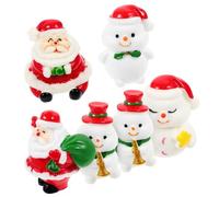 TOYANDONA 6 Piezas Miniaturas Navideñas de Adornos DIY para Micro Decoración Bonsái Festiva Navidad