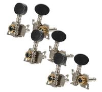 TOYANDONA 6 Piezas Perillas de Guitarra para Instrumentos Musicales Clavijas de Afinación de Guitarra Acústica Negro Herramientas de Afinación Folk