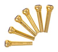 TOYANDONA 6 Piezas Pins Puente Guitarra Acústica de Latón Clavijas Estables para Instrumentos Musicales Repuestos para Mantenimiento y Reparación de Cuerdas