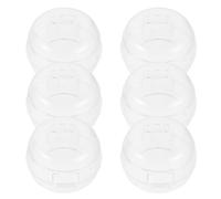 TOYANDONA 6 Piezas Protectores Transparentes para Perillas de Estufa Cubiertas Resistentes al Aceite Calor Protección Segura para Mandos de Cocina para Seguridad Infantil Hogar