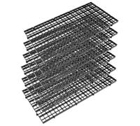 TOYANDONA 6 Piezas Separador de Plástico para Acuario Rejilla de Filtro Negro, Accesorio para Pecera, Red de Aislamiento para Tanque de Peces en Casa