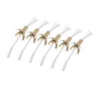 TOYANDONA 6 Piezas Soporte para Mecha de Lámpara de Mantequilla de Hierro con Mecha de Algodón para Velas Budistas Dorado Accesorio para Candelabro y Decoración del Hogar