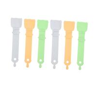 TOYANDONA 6 Piezas Unidades Cucharas para Gatos Colores Mezclados Dispensador Multifuncional para Húmedas Tira Cucharas Dosificadoras para Mascotas Pequeñas Limpio y Portátil