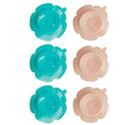 TOYANDONA 6 Piezas Ventosa Alfombrilla De Succión Para Platos Infantiles Lechón De Vajilla Estera De Succión De La Placa Plato De Bebe Gel De Sílice Doble Cara Bebé Alfombrilla Anticaída
