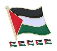 TOYANDONA 6 Pines Pin Bandera de Palestina en Aleación para Ropa y Accesorios, Diseño Único y Estilizado, Uso Decorativo Fuerte Rendimiento