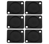 TOYANDONA 6 Placas Ciegas de Montaje en Panel Xlr, Protector contra Conectores de Audio, Mejora la Organización en Racks de Audio Negros