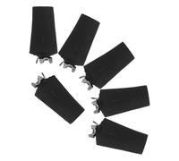 TOYANDONA 6 Puntas de Goma Antideslizantes para Bastón de Invierno, Accesorio Negro para Bastones y Muletas, Funda para Punta con Púa Metálica, Adecuado para Senderismo y Escalada