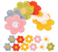 TOYANDONA 60 Parches de Flores Bordados de Poliéster para Decorar Ropa y Sombreros, Ligeros y Delicados, Ideales para Accesorios de Disfraces y Tiendas de Ropa