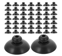 TOYANDONA 60 Unidades Ventosas Negras de Goma para Bomba de Oxígeno de Pecera Fuerte Succión y Compatibilidad Versátil para Acuarios en Oficina y Uso Multi-Escenario
