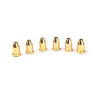TOYANDONA 6piezas Caps De Cuerda De Guitarra De Hilo Externo Para Montaje Través Del Cuerpo Accesorios De Guitarra Color Dorado