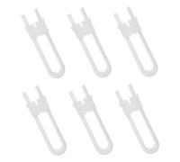 TOYANDONA 6piezas Cerradura De Seguridad Infantil Para Armarios Forma u Cerraduras De Seguridad Para Bebés Bloqueador De Puerta Para Cajones Para Cocina y Baño