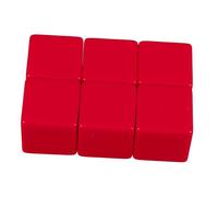TOYANDONA 6piezas Dados Blancos Escriturables De Plástico para Actividades Educativas y Proyectos DIY El Aula Hogar