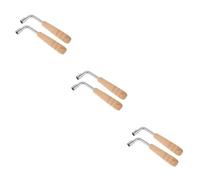 TOYANDONA 6piezas Herramientas De Afinación Para Instrumentos De Cuerda Con Mango De Madera Llave De Afinación Para Arpa y Violonchelo Accesorios Musicales Esenciales