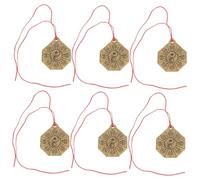 TOYANDONA 6piezas Llaveros De Feng Shui Chinas De Diseño Doble Cara De Bagua De para Hombres y Mujeres Accesorios para Claves De Coche y Decoración