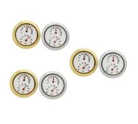 TOYANDONA 6piezas Mini Higrómetro Redondo Para Guitarra De Humedad Para Mantenimiento De Instrumentos Musicales