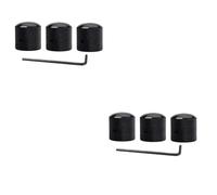 TOYANDONA 6piezas Perillas De Control De Volumen y Tono Para Guitarra Eléctrica Perillas De Negras Con Agujero Accesorios Para Guitarras Compatible Con Pots De Eje Importado y Ejes