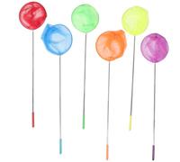 TOYANDONA 6piezas Redes Telescópicas Para Atrapar Insectos y Peces Juguetes De Jardín Al Aire Para Niño Niña Redes De Acero Inoxidable y Nylon Colores Vibrantes