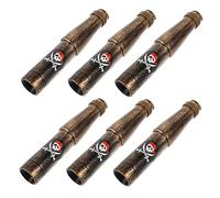 TOYANDONA 6piezas Telescopio Pirata Decorativo Monocular Pequeño para Fiesta Accesorio De Fotos