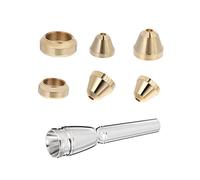 TOYANDONA 7 Piezas Boca De Trompeta Suministros De Trompeta Removedor De Boquilla De Trompeta Silenciador De Trompeta Instrumentos De Trompeta Embocadura De Trompeta 7c Latón Silver