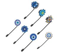 TOYANDONA 7 Piezas Cubierta de Silicona para Pajita Diseño de Sombrero Vaquero y Ojo Malvado, Confiable y Práctica para Uso Diario y Halloween, Compatible con Pajitas de 10mm