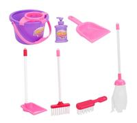 TOYANDONA 7 Piezas Juguetes de Limpieza para Herramientas de Limpieza para Juego de Roles Miniatura para Desarrollo Infantil Color Aleatorio Color Aleatorio