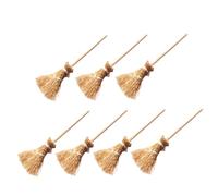 TOYANDONA 7piezas Mini Broom Model para Decoración De Escenas Miniatura Accesorio De Madera para Casas De Muñecas y Modelos De Juguete