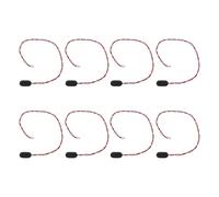 TOYANDONA 8 clips portapilas de 9 V con puerto - Conector de hebilla de cable tipo I - Adaptador de plástico rígido a presión de 300 mm para proyectos educativos de electrónica