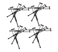 TOYANDONA 8 Pares Muletas Miniatura para Muñecas Accesorios Realistas para Casa de Muñecas Juguetes para Figuras de Acción Prótesis Médicas Miniatura para Simulación Hospitalaria