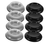 TOYANDONA 8 Piezas Almohadillas para Pies De Piano Vertical Tapete Antideslizante para Suelos De Madera Protectores De Ruedas Almohadillas De Abs para Piano Copas para Ruedas para Reducción