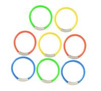 TOYANDONA 8 Piezas Aros de Buceo Subacuáticos para Juguetes para Entrenamiento Diversión y Aprendizaje de Natación Colores Aleatorios Color Aleatorio