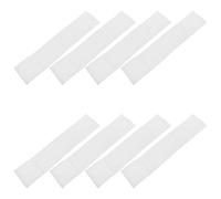 TOYANDONA 8 Piezas Bandas de Brazo Blanco para Líderes de Equipo y Seguridad Brazaletes Multifuncionales para Fútbol y Eventos Diarios y Especiales