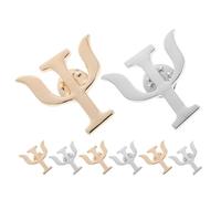 TOYANDONA 8 Piezas Broches de Solapa de Psicología Resistentes de Aleación de Dorado y Plateado Diseño Único para Hombres y Mujeres Accesorios para Chaquetas Suéteres y Fiestas