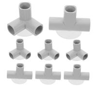 TOYANDONA 8 Piezas Conectores para Vallas Infantiles de Interior Juego de Plásticas Forma de Codo y T Montaje Flexible y Seguro para Parques Infantiles